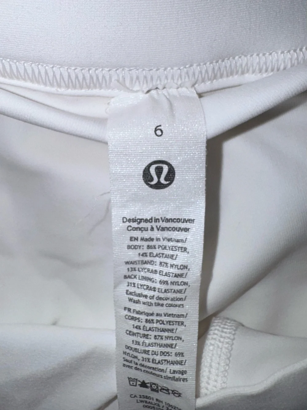 lululemon athletica White Pleated Skater Skirt